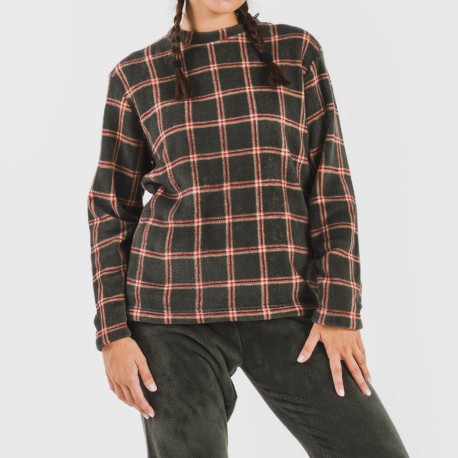 Pigiama pile coral Cuadro Nelby verde militare