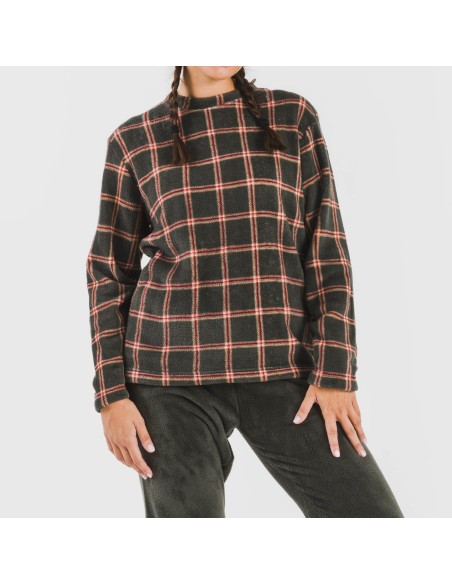 Pigiama pile coral Cuadro Nelby verde militare