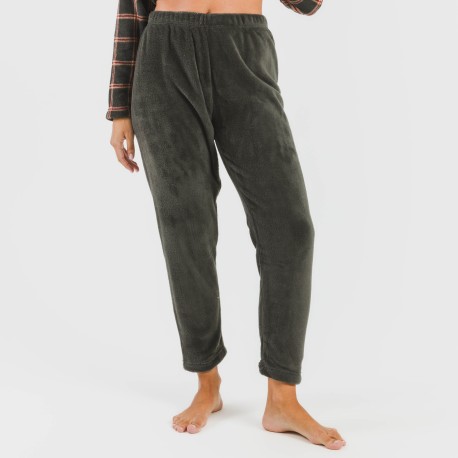 Pigiama pile coral Cuadro Nelby verde militare