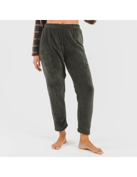 Pigiama pile coral Cuadro Nelby verde militare