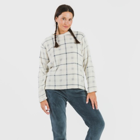 Pigiama pile coral Cuadro Dua blu