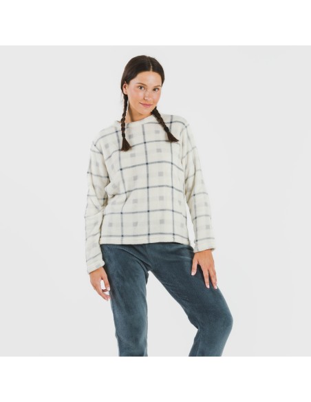 Pigiama pile coral Cuadro Dua blu