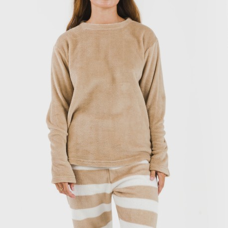 Pigiama pile coral Raya Vinia sabbia