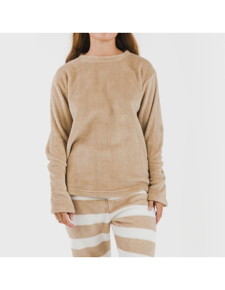 Pigiama pile coral Raya Vinia sabbia Pigiama pile coral Raya Vinia sabbia