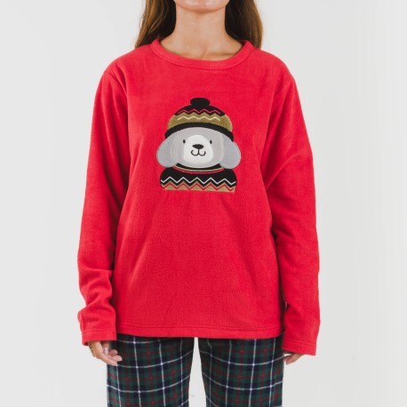 Pigiama pile polare Eiko rosso