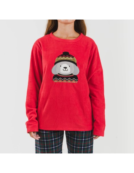 Pigiama pile polare Eiko rosso