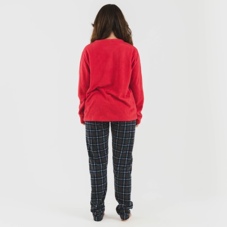 Pigiama pile polare Eiko rosso