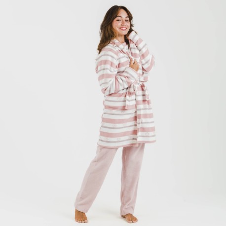 Vestaglia pile coral Raya Wilma rosa