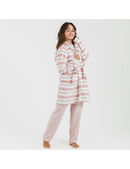 Vestaglia pile coral Raya Wilma rosa