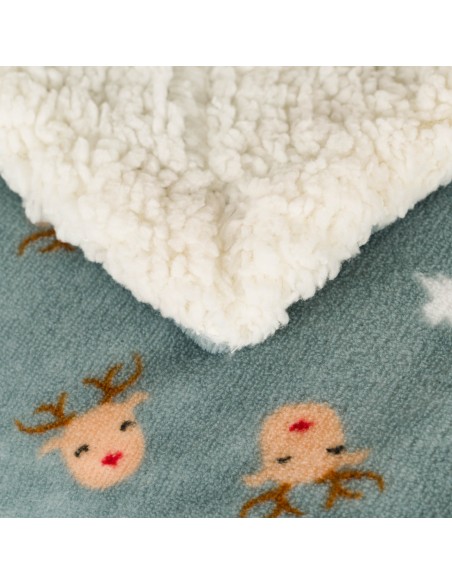 Coperta velluto sherpa Tatini verde tiffany Coperta velluto sherpa Tatini verde tiffany