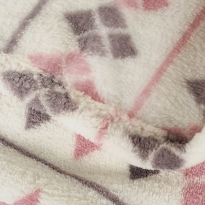 Coperta pile coral Casimira malva 2