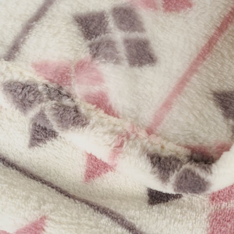 Coperta pile coral Casimira malva