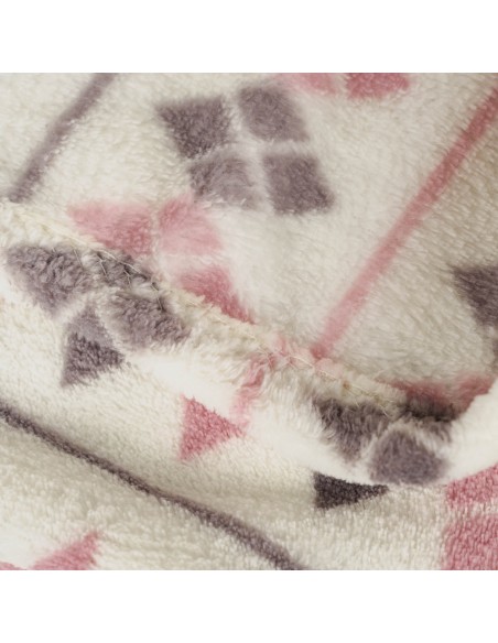 Coperta pile coral Casimira malva Coperta pile coral Casimira malva