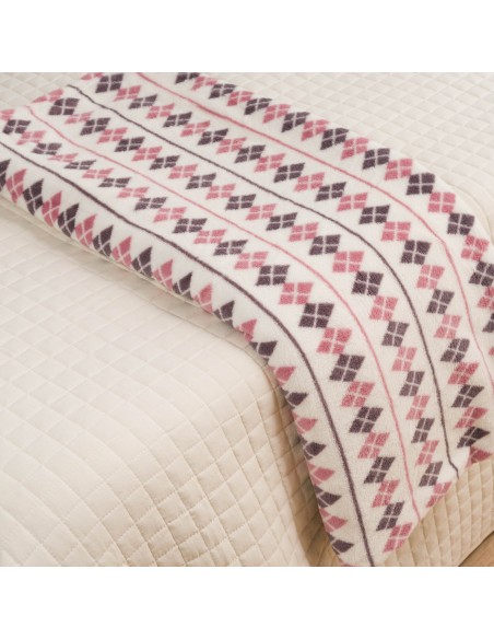 Coperta pile coral Casimira malva Coperta pile coral Casimira malva