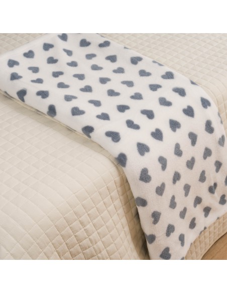 Coperta pile coral Praga blu Coperta pile coral Praga blu