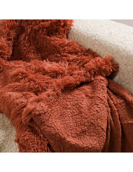 Coperta pelo sherpa tinta unita Coperta pelo sherpa tinta unita