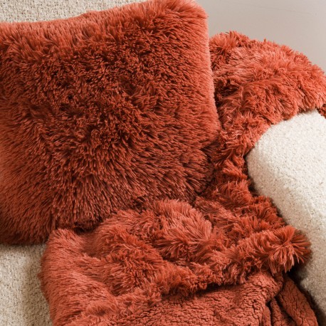 Coperta pelo sherpa tinta unita