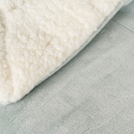 Coperta velvet sherpa tinta unita