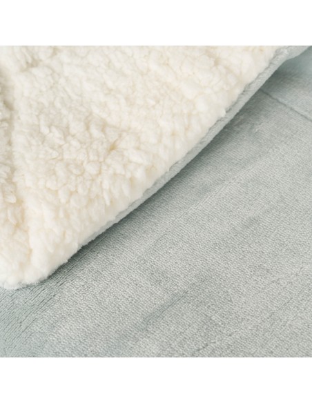 Coperta velvet sherpa tinta unita