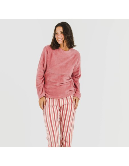 Pigiama pile coral Raya Brooke rosa