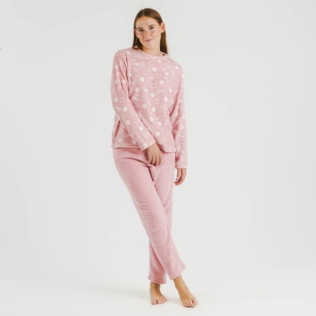 Pigiama pile coral Vickie rosa chiaro