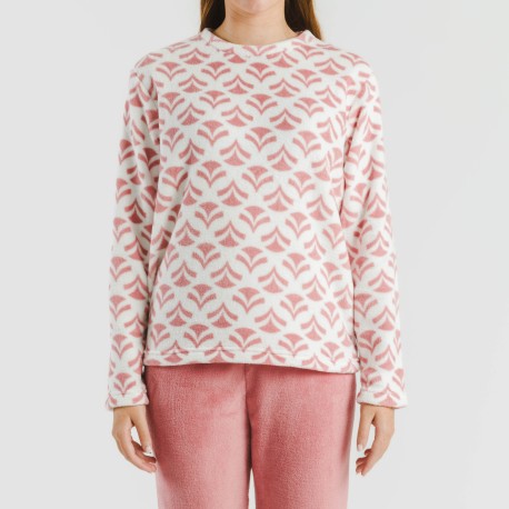 Pigiama pile coral Etea malva