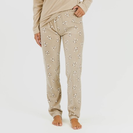 Pigiama pile polare Mimoso grigio topo