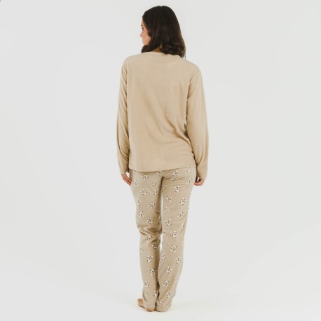 Pigiama pile polare Mimoso grigio topo