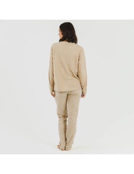 Pigiama pile polare Mimoso grigio topo