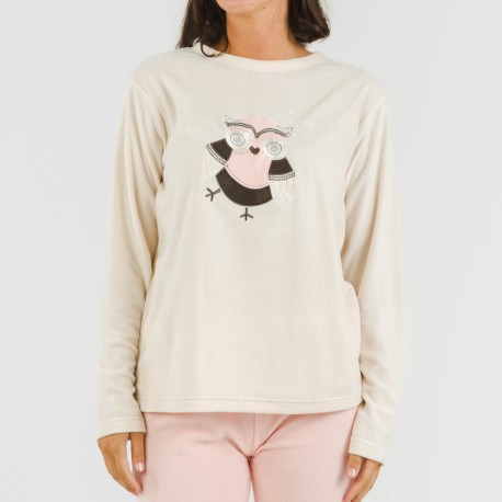 Pigiama pile polare Buho rosa chiaro