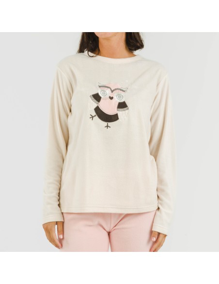 Pigiama pile polare Buho rosa chiaro