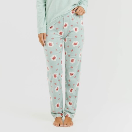 Pigiama pile polare Nolan verde