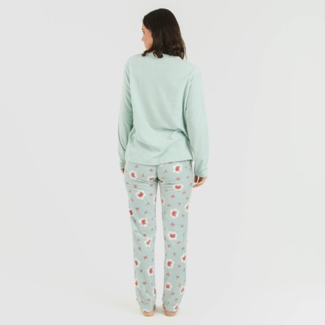 Pigiama pile polare Nolan verde