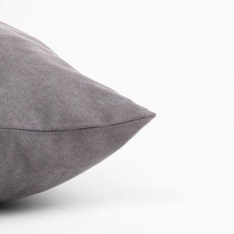 Cuscino quadrato scamosciato - federa + imbottitura