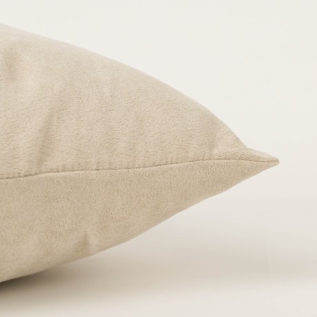 Cuscino quadrato scamosciato - federa + imbottitura