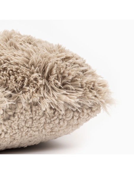 Cuscino quadrato pelo sherpa 45x45