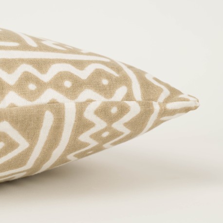 Cuscino rettangolare 30x50 Vinuesa sabbia - federa + imbottitura