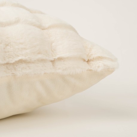 Cuscino quadrato effetto pelo Ondas 50x50 - federa + imbottitura