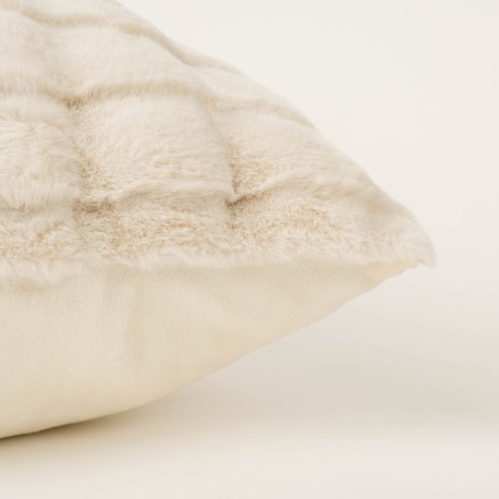 Cuscino quadrato effetto pelo Ondas 50x50 - federa + imbottitura