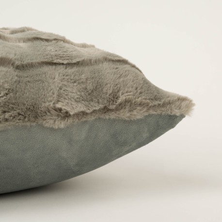 Cuscino quadrato effetto pelo Ondas 50x50 - federa + imbottitura