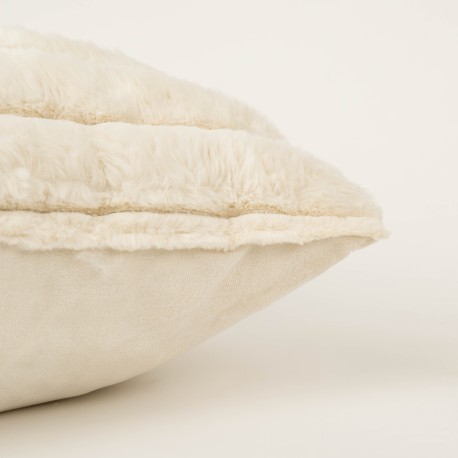 Cuscino quadrato effetto pelo Raya 50x50 - federa + imbottitura