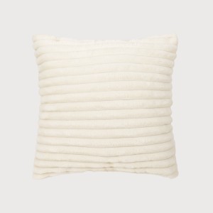 Cuscino quadrato velluto a coste pelo Raya 45x45 - federa + imbottitura