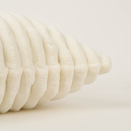 Cuscino quadrato velluto a coste pelo Raya 45x45 - federa + imbottitura