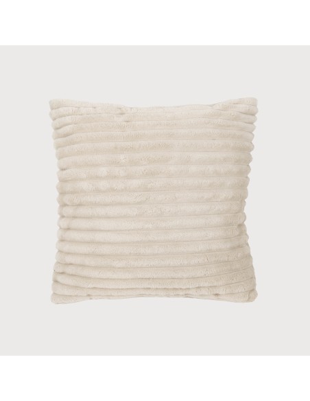 Cuscino quadrato velluto a coste pelo Raya 45x45 - federa + imbottitura