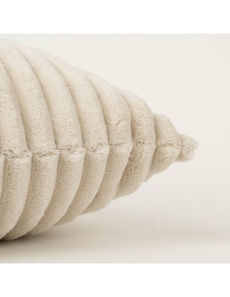 Cuscino quadrato velluto a coste pelo Raya 45x45 - federa + imbottitura