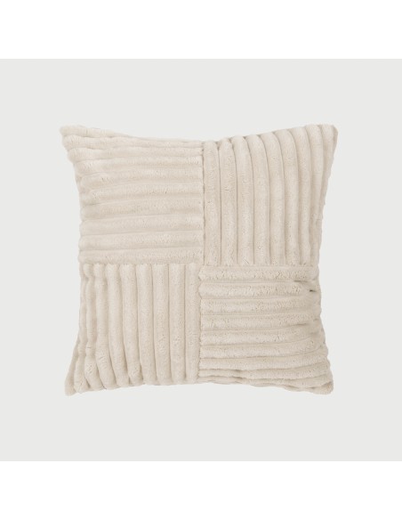 Cuscino quadrato velluto a coste pelo incrociato 45x45 - federa + imbottitura