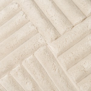 Cuscino quadrato velluto a coste pelo incrociato 45x45 - federa + imbottitura 2