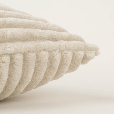 Cuscino quadrato velluto a coste pelo incrociato 45x45 - federa + imbottitura