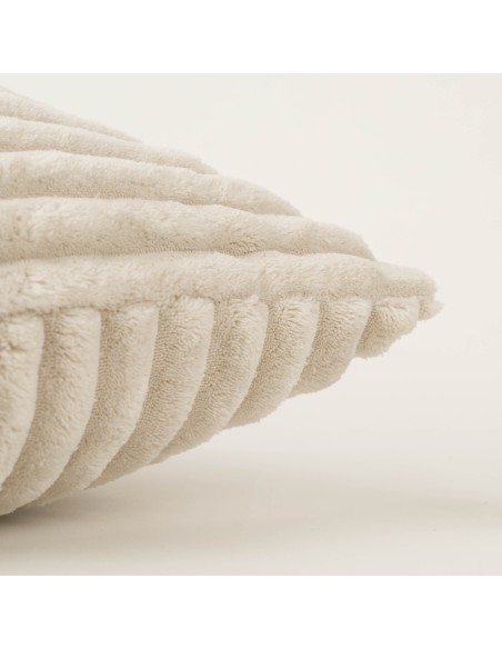 Cuscino quadrato velluto a coste pelo incrociato 45x45 - federa + imbottitura