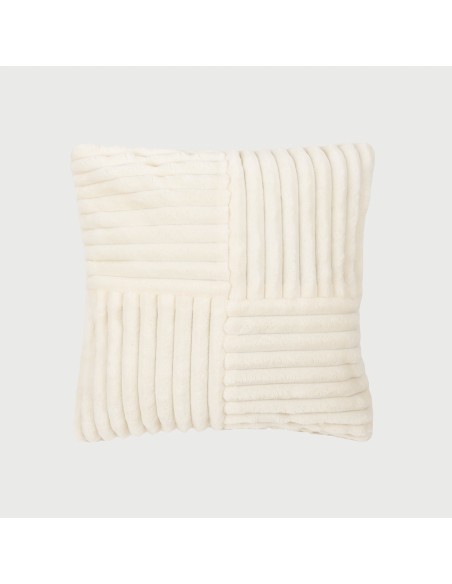 Cuscino quadrato velluto a coste pelo incrociato 45x45 - federa + imbottitura